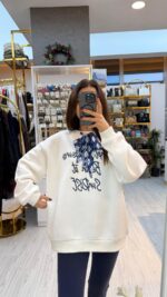 MAVİ FULARLI SWEATSHİRT