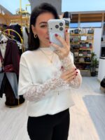 Kolu Dantelli Oysh Kumaş Bluz