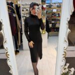 TRANSPARAN BLUZLU ELBİSE