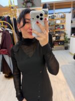 TRANSPARAN BLUZLU ELBİSE - Görsel 6
