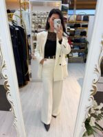 KRUVAZE BEYAZ BLAZER CEKET - Görsel 5