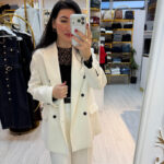 KRUVAZE BEYAZ BLAZER CEKET