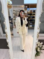 KRUVAZE BEYAZ BLAZER CEKET - Görsel 2